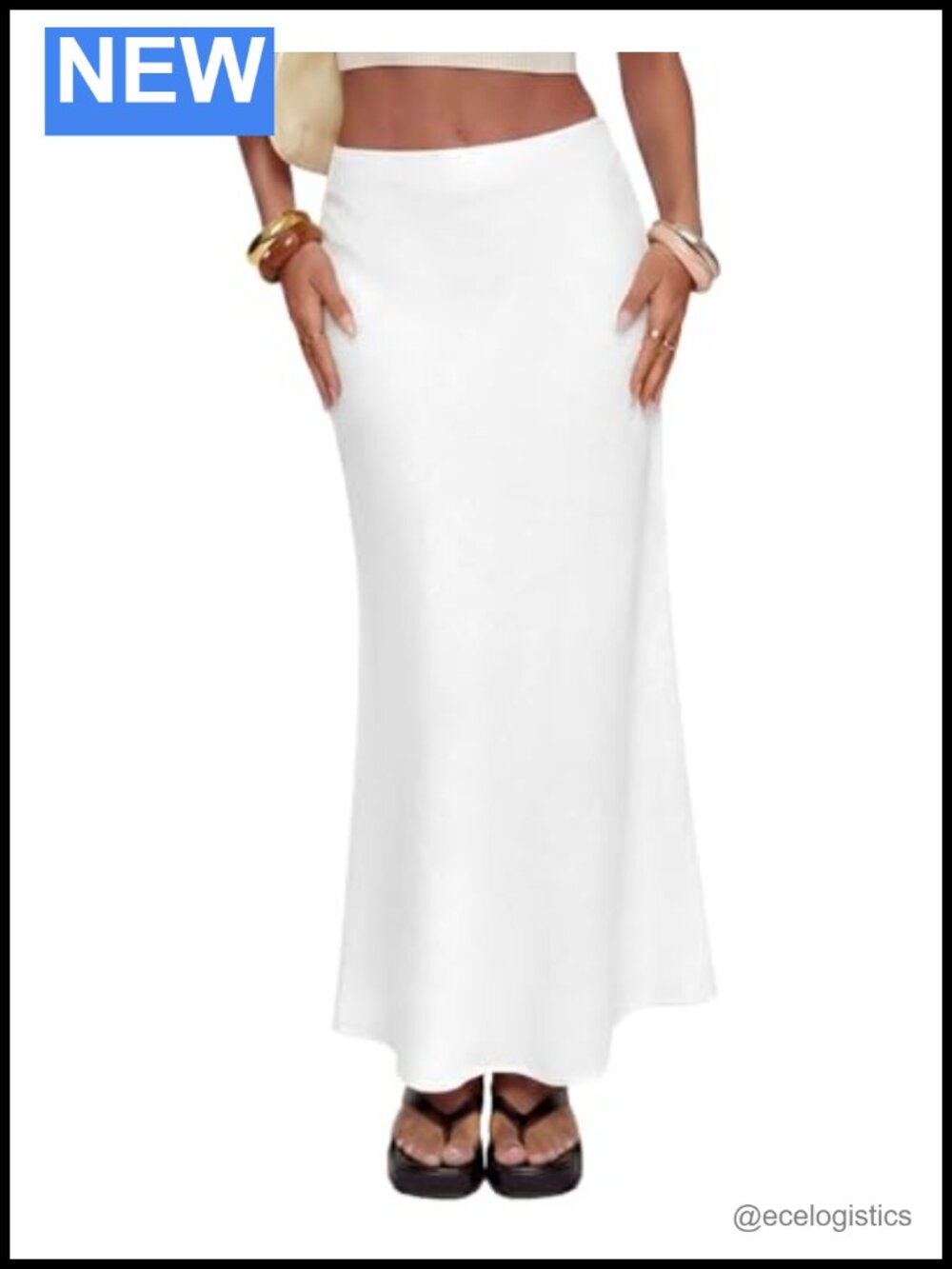 Women's Linen Maxi Skirt High Waisted Flow White Long Skirts
